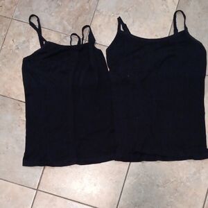 Black Camisole Tank Shapewear Tops - Classic Women's Spaghetti Strap